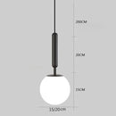 Luminária Led Bola de Vidro Moderna
