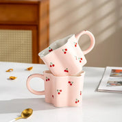 Caneca Cereja Pintada 320ml