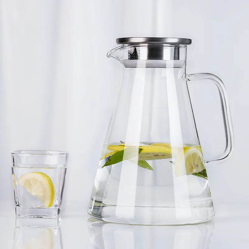 Chaleira de Vidro Borossilicato Luxuosa - 1800ml