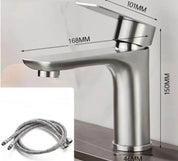 Torneira para Banheiro Quente e Frio em Inox