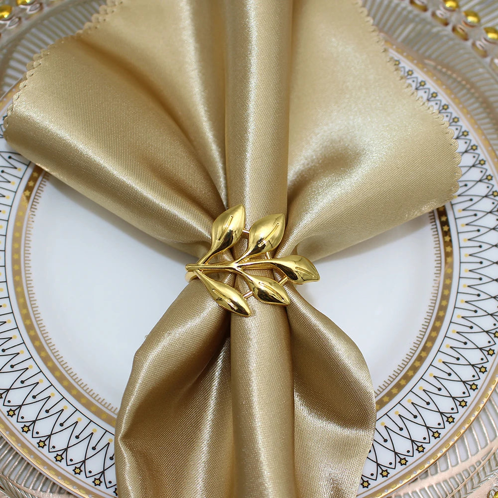 6 Anéis de Guardanapo em Metal 8 Modelos