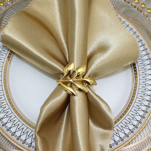 6 Anéis de Guardanapo em Metal 8 Modelos