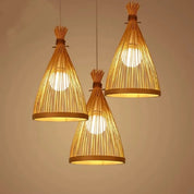 Luminária Pendente de Bambu Artesanal