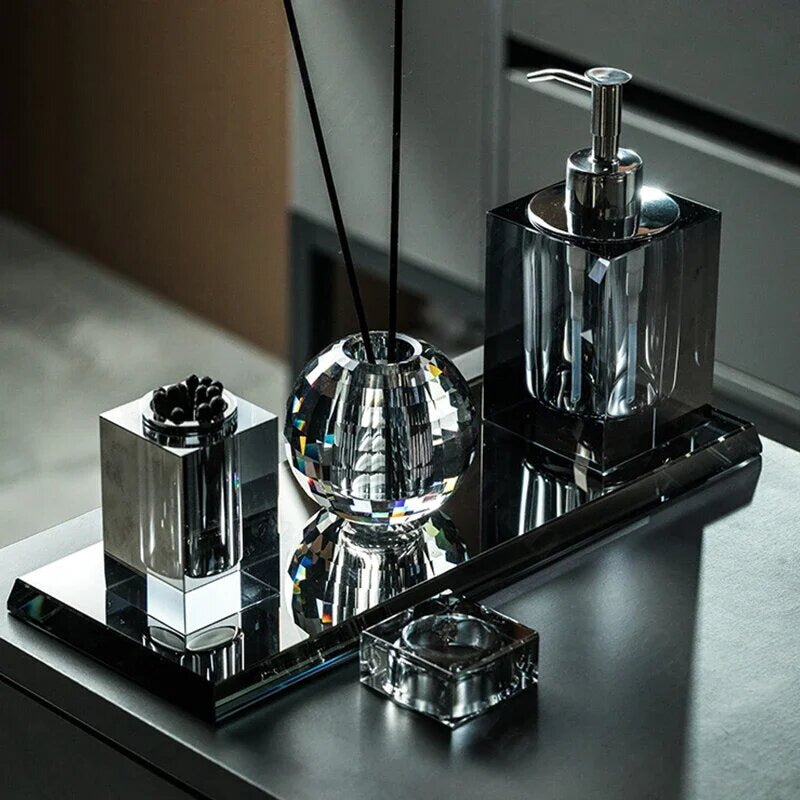 Linha Black Acessórios em Cristal 4 Modelos