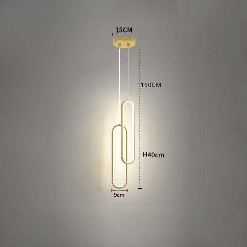 Pendente Minimalista Led Individual ou Kit 2 Pcs