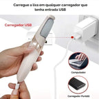 Lixador Elétrico para Pés e Removedor de Calos Recarregável