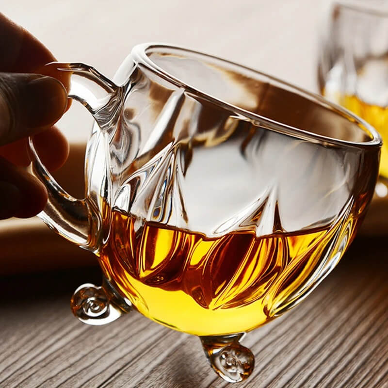Xícara de Luxo em Cristal 200ml com Pés