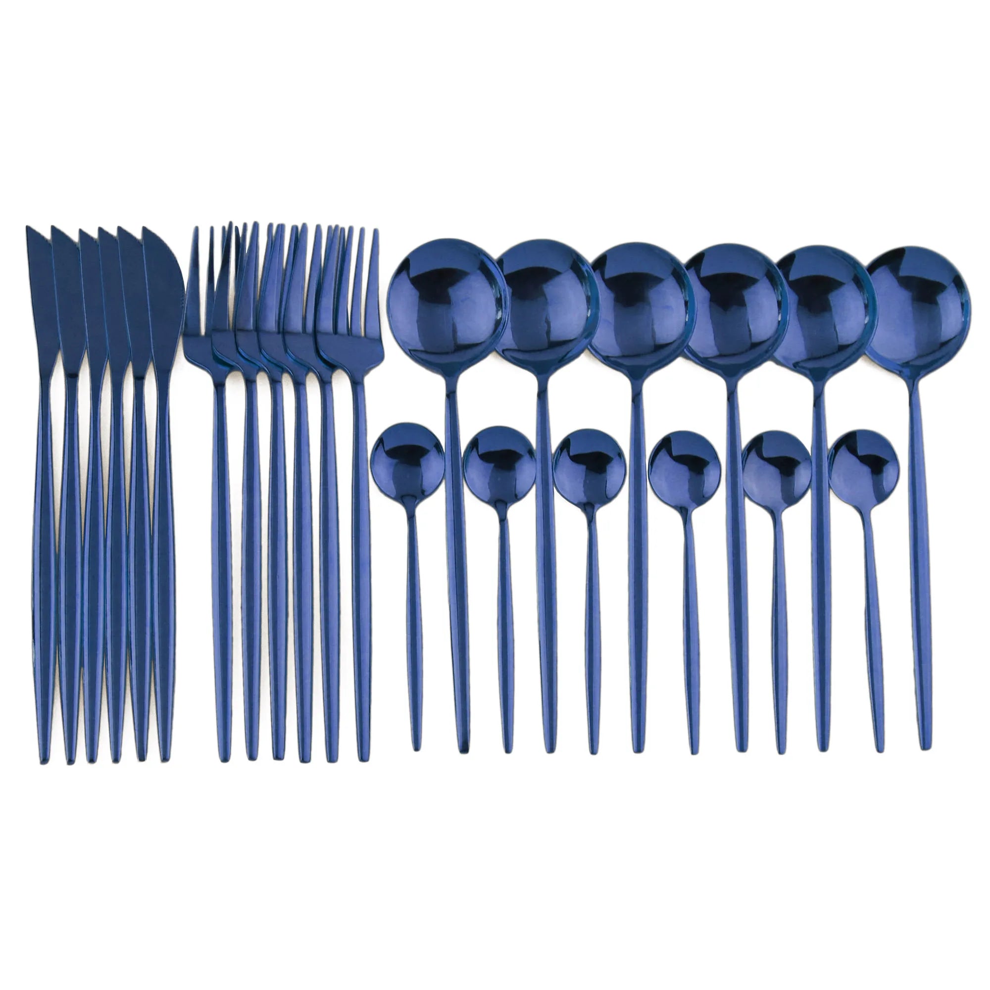 Kit Talheres Colors 24 Pcs em Inox