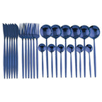 Kit Talheres Colors 24 Pcs em Inox