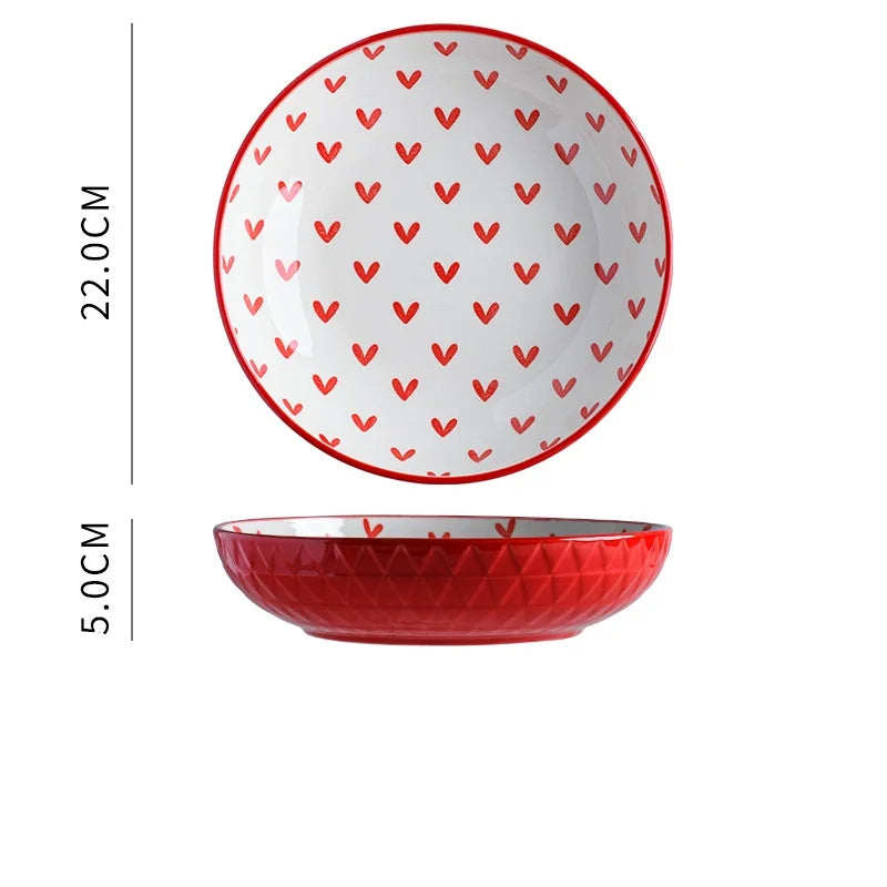 Nordic cerâmica tigela de cozinha utensílios de mesa tigela e placa conjunto casa tigela de arroz tigela de macarrão grande tigela de sopa prato prato grande placa
