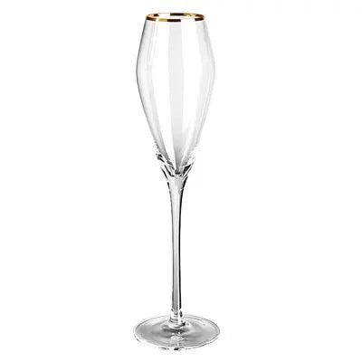Taça de Champanhe Luxo Cristalina