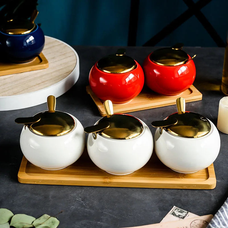 Kit Porta Condimentos 5 Peças