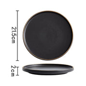 Prato Black Luxo em Cerâmica
