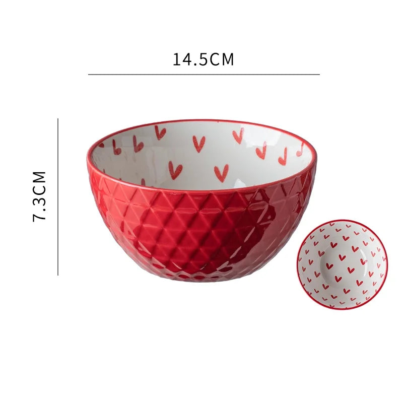 Nordic cerâmica tigela de cozinha utensílios de mesa tigela e placa conjunto casa tigela de arroz tigela de macarrão grande tigela de sopa prato prato grande placa