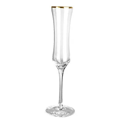 Taça de Champanhe Luxo Cristalina