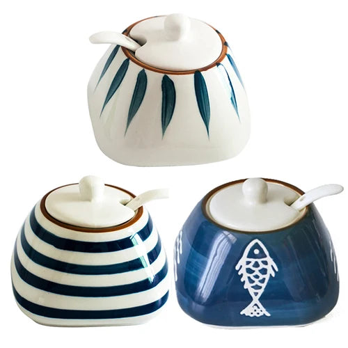 Kit Potes de Cerâmica para Temperos