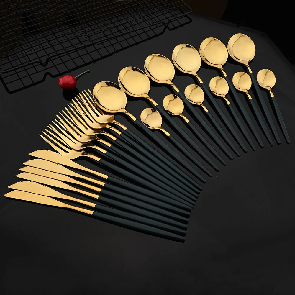 Jogo Talheres Slim em Inox 24 Pcs