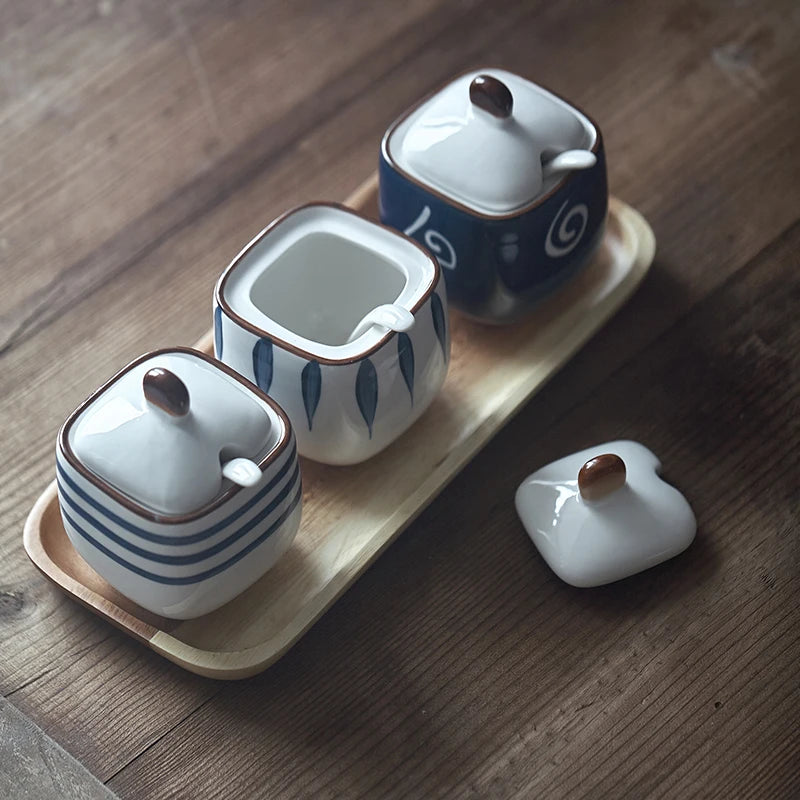 Kit Potes de Cerâmica para Temperos