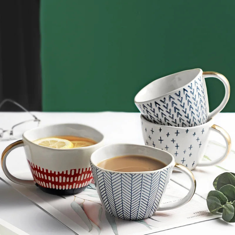 Caneca de Cerâmica Criativa 400ml - Design Moderno