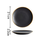 Prato Black Luxo em Cerâmica