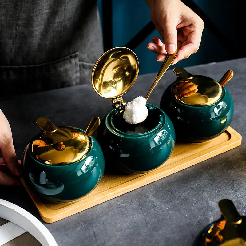 Kit Porta Condimentos 5 Peças