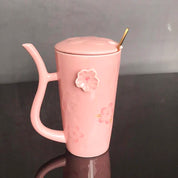 Caneca Flor de Cerejeira Cerâmica - 500ml