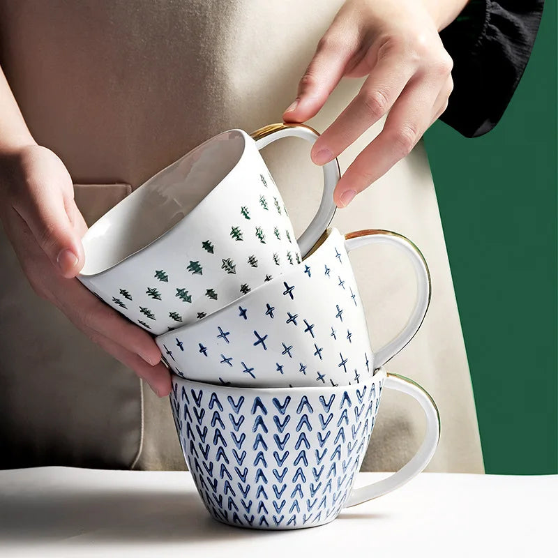 Caneca de Cerâmica Criativa 400ml - Design Moderno