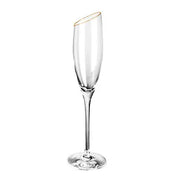 Taça de Champanhe Luxo Cristalina