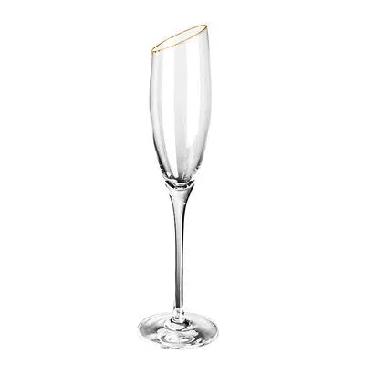 Taça de Champanhe Luxo Cristalina