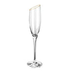 Taça de Champanhe Luxo Cristalina