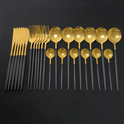 Jogo Talheres Slim em Inox 24 Pcs