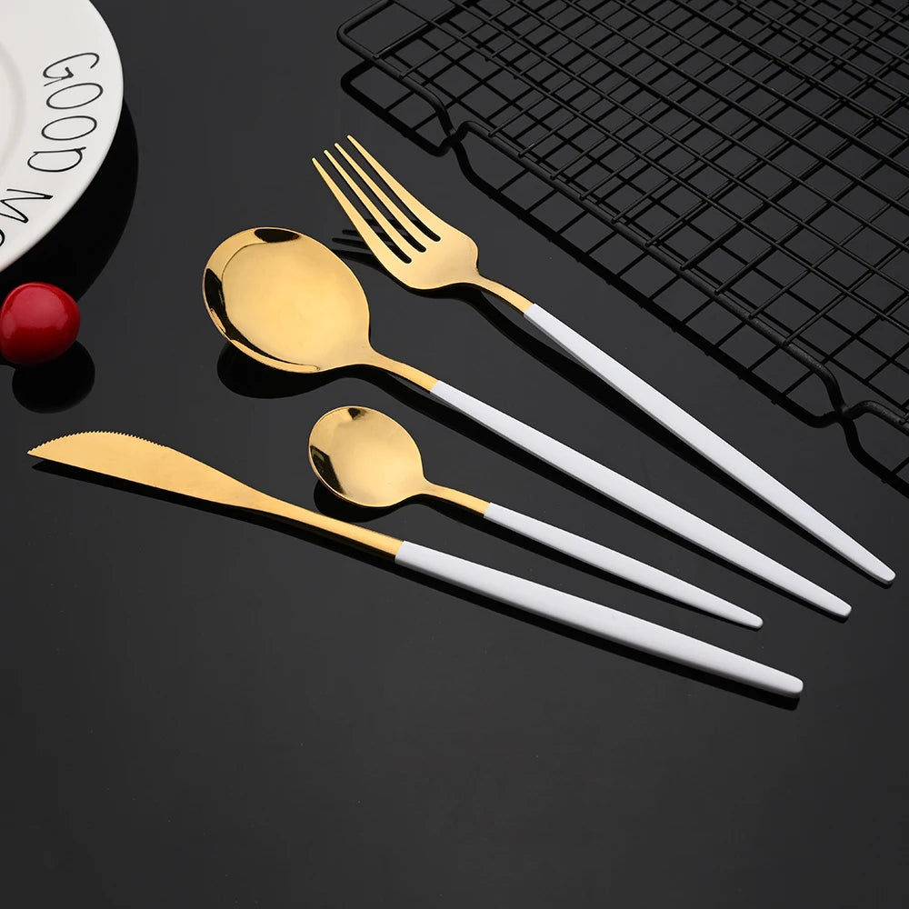 Jogo Talheres Slim em Inox 24 Pcs