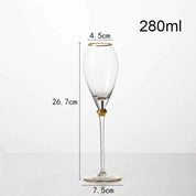 Kit Taças de Cristal para Champanhe 2pcs