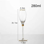 Kit Taças de Cristal para Champanhe 2pcs