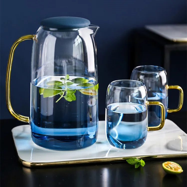 Jarra e Canecas Blue 3 Peças