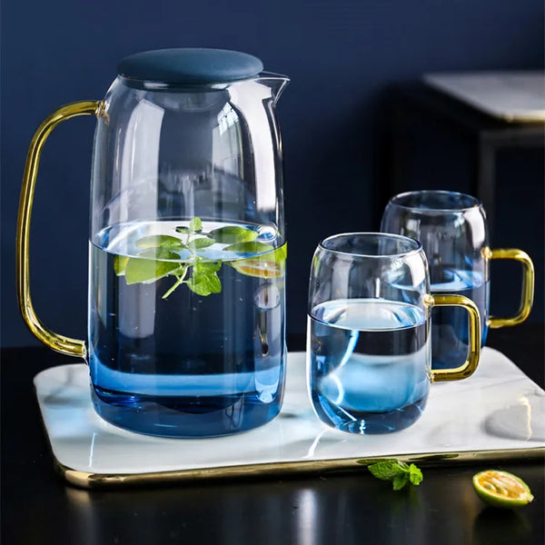 Jarra e Canecas Blue 3 Peças