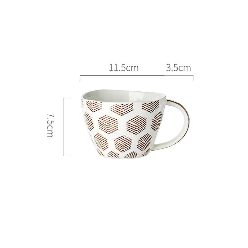 Caneca de Cerâmica Criativa 400ml - Design Moderno
