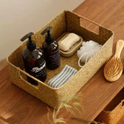 Cesta de Vime Natural para Organização e Decoração
