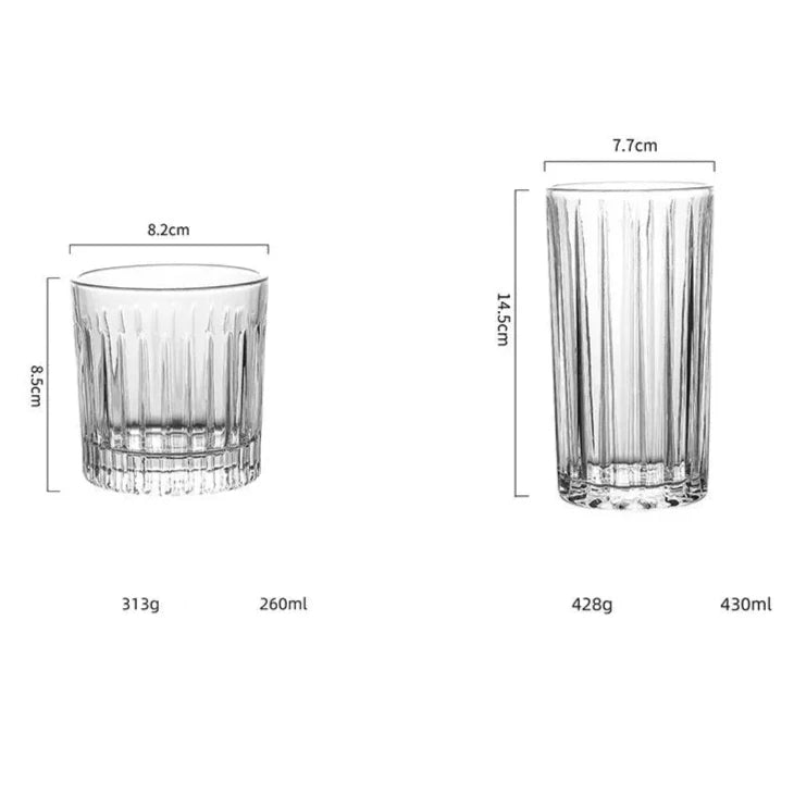 Copos de Vidro Viena - Individual ou Kit 2pcs