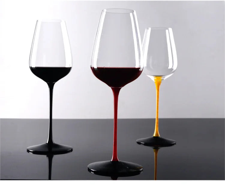 Taça Haste e Base Pintada Cristal - 400ml