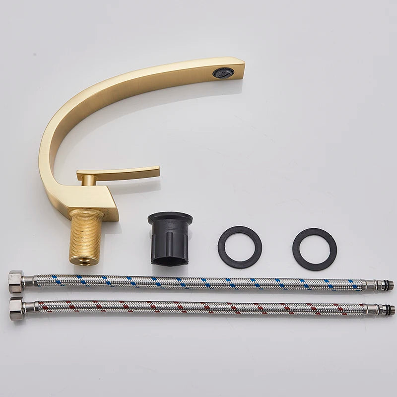 Torneira para Banheiro em Aço Escovado