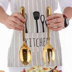 Conjunto de Servidores de Salada em Aço Inox com 2 Peças
