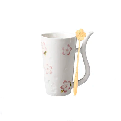 Caneca Flor de Cerejeira Cerâmica - 500ml