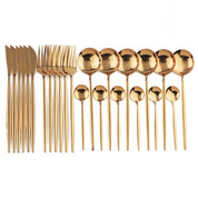 Kit Talheres Colors 24 Pcs em Inox
