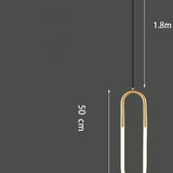 Luminária Minimalista de Luxo em Forma de U