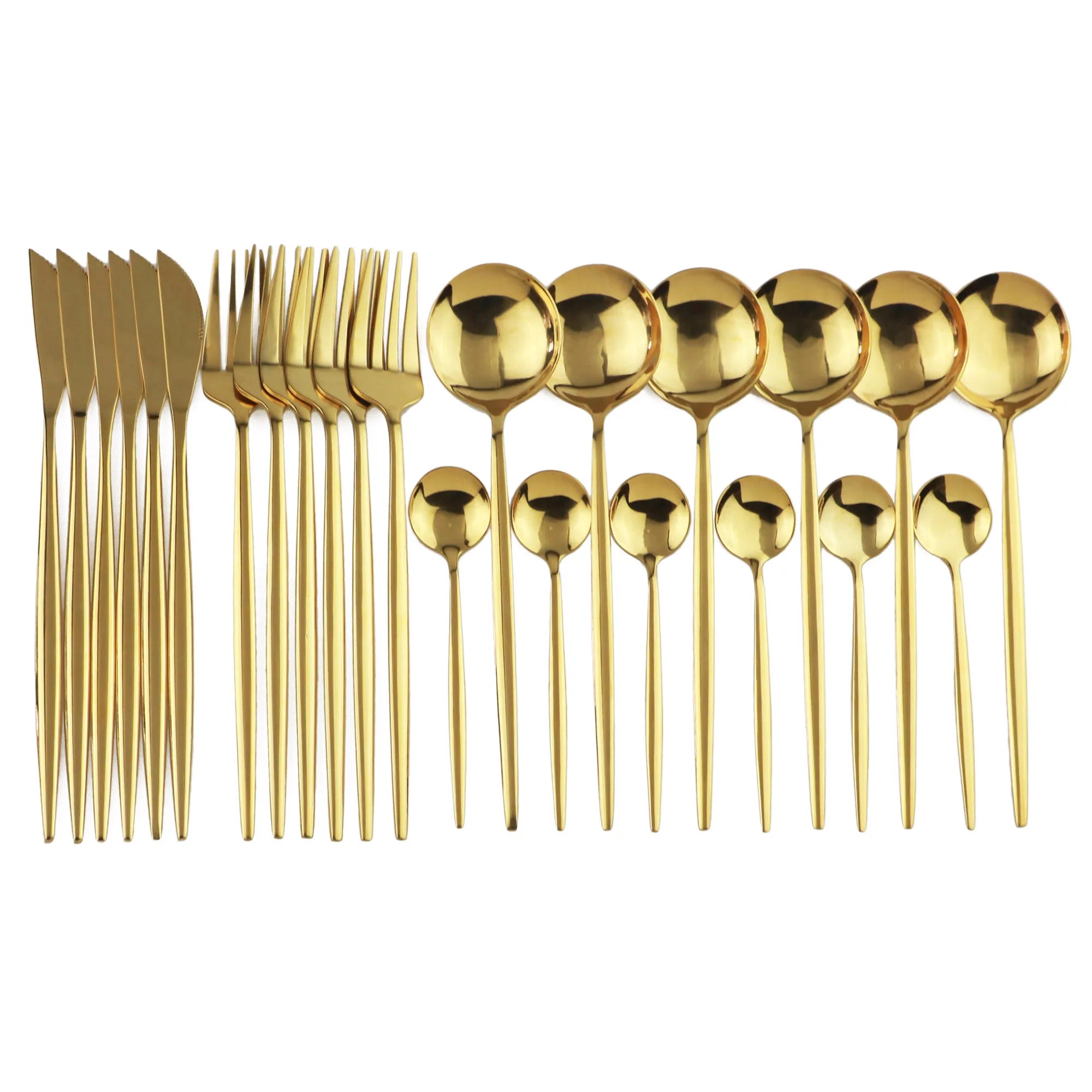 Kit Talheres Colors 24 Pcs em Inox