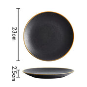 Prato Black Luxo em Cerâmica