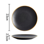 Prato Black Luxo em Cerâmica