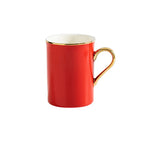 Caneca Premium de Porcelana com Detalhes Luxuosos Dourados