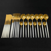 Jogo Talheres Slim em Inox 24 Pcs